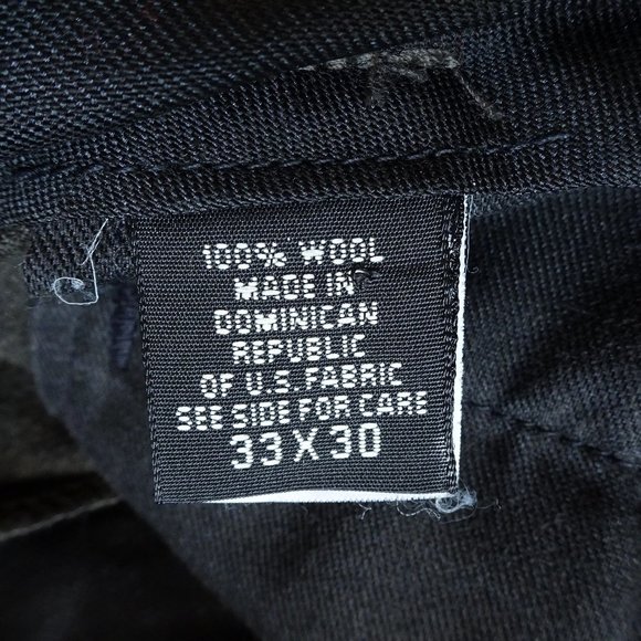 VINTAGE EDDIE BAUER MENS AKA WOOL DRESS PANTS SIZE 33W Dark Brown - Picture 5 of 9